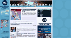 Desktop Screenshot of eurohandball.com