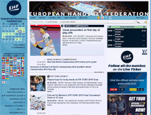 Tablet Screenshot of eurohandball.com